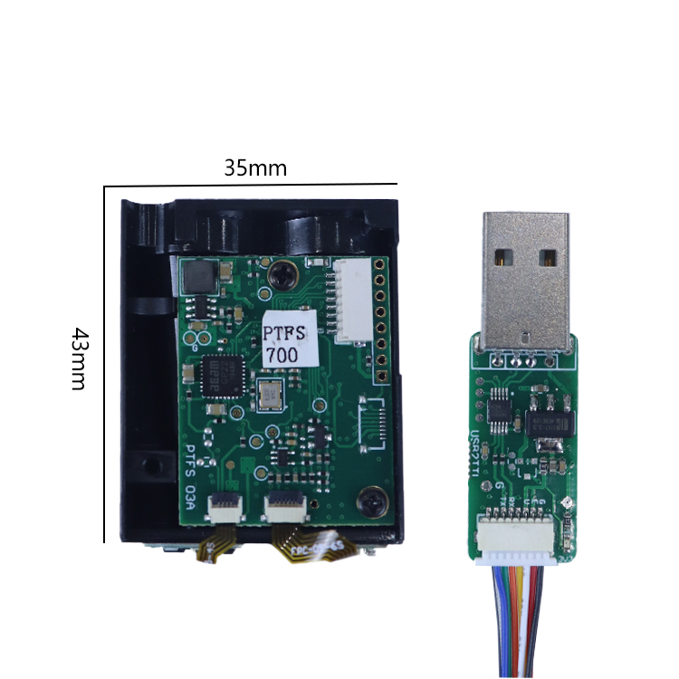 Industrial Laser Distance Measuring Device - Modulo Sensore di Distanza Laser TOF,