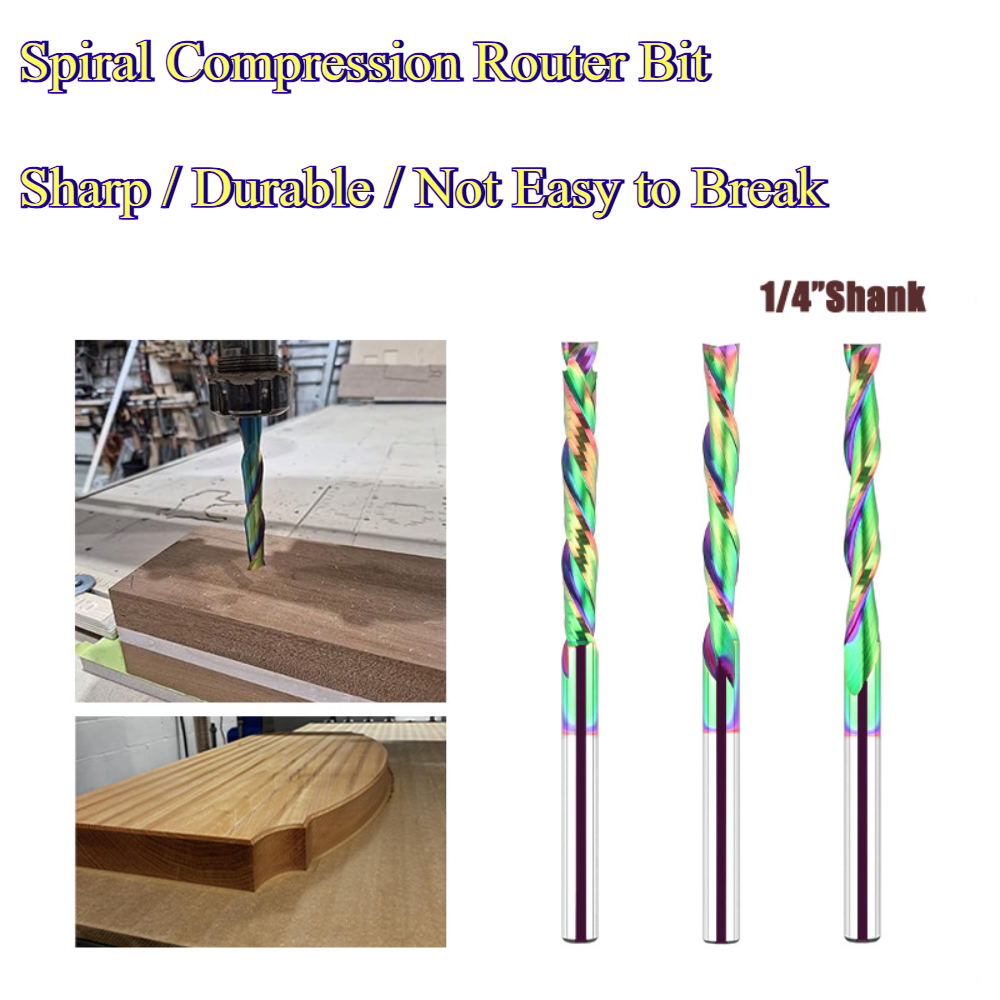 Cnc Router Bit - Fresa a spirale con rivestimento in