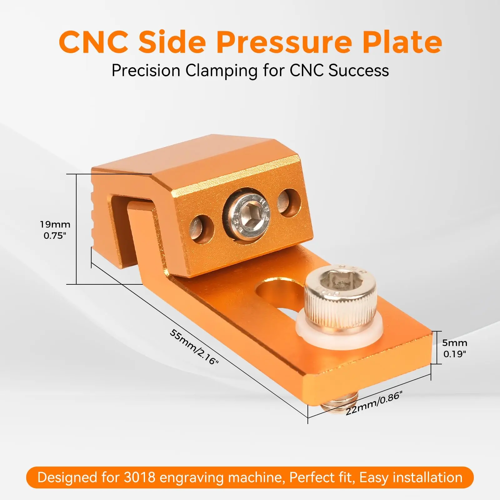 Dust Shoe Cnc - Morsetti laterali a basso profilo con