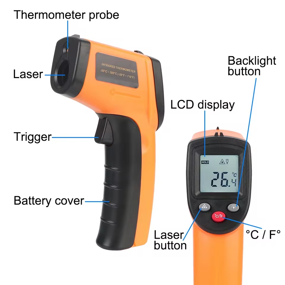 Nuovo Termometro Digitale a In - Industrial Laser Temperature recensione e prezzo