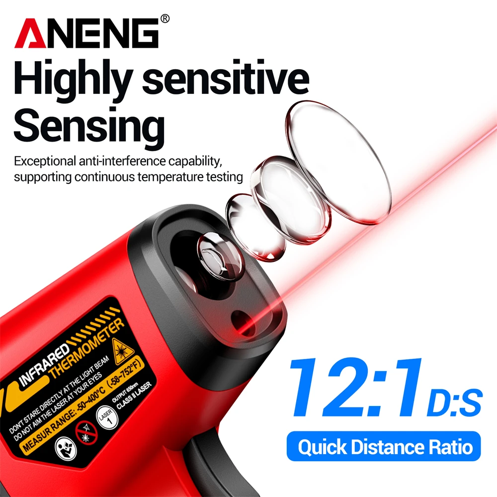 ANENG TH204 Termometro a Infra - Industrial Laser Temperature recensione e prezzo